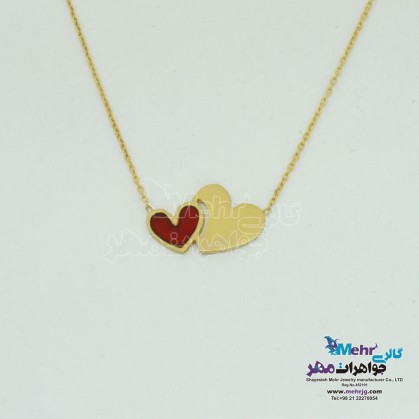 Gold Necklace - Heart Design-MM1217